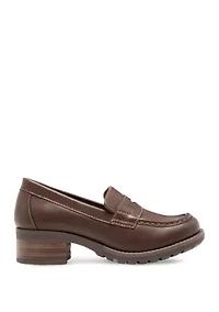 Holly Moc Toe Penny Loafers
