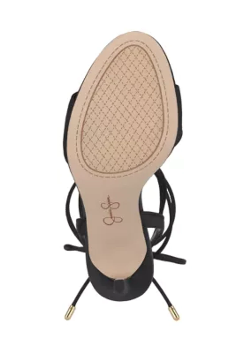 Jenzin Ankle Wrap Stiletto Sandals