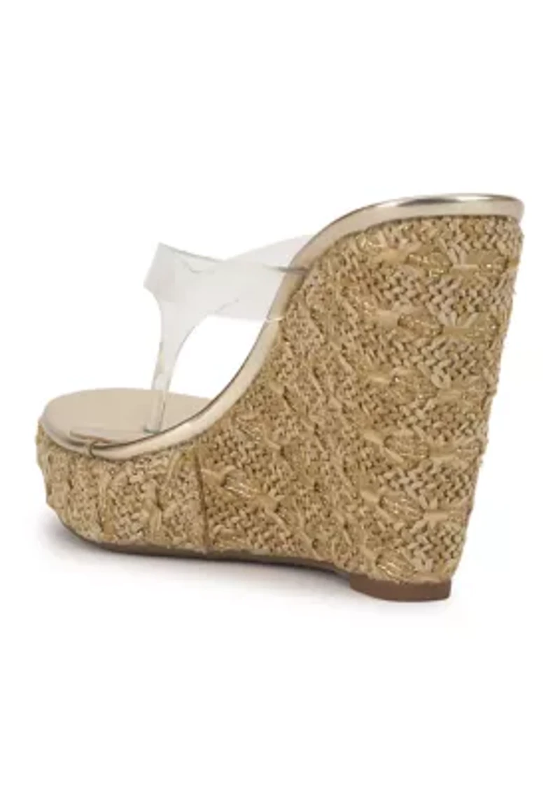 Jyseta Wedge Thong Sandals