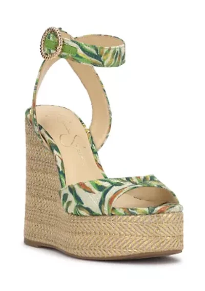 Kamindi Wedge Heeled Slide Sandals