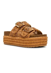 Raffia Platform Sandals