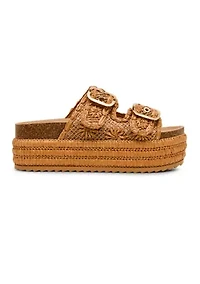 Raffia Platform Sandals