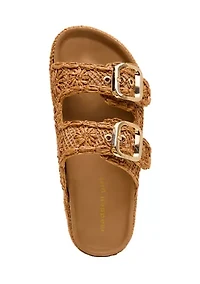 Raffia Platform Sandals