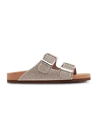 Bodie Rhinestone 2 Band Footbed Sandals