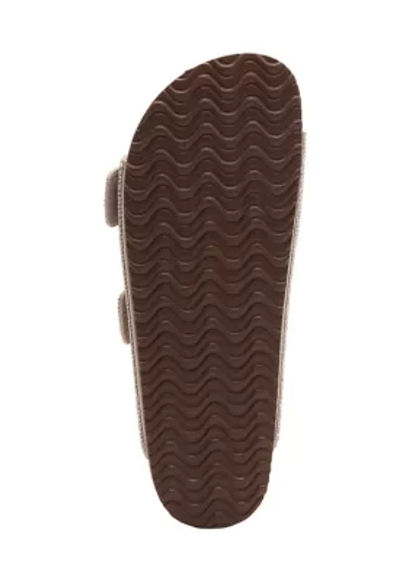 Bodie Rhinestone 2 Band Footbed Sandals
