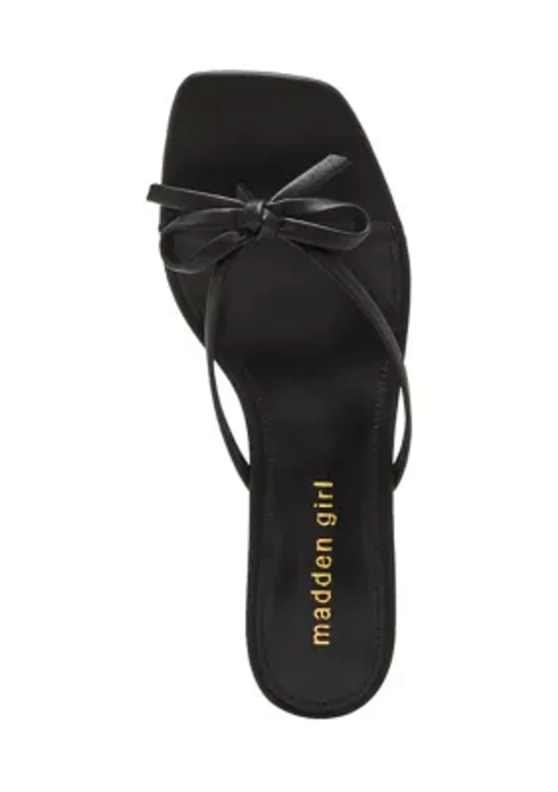 Charlotte Checked Thong Sandals