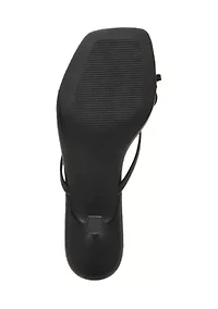 Charlotte Checked Thong Sandals