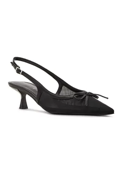 Vogue Pointed Toe Sling Back Heels