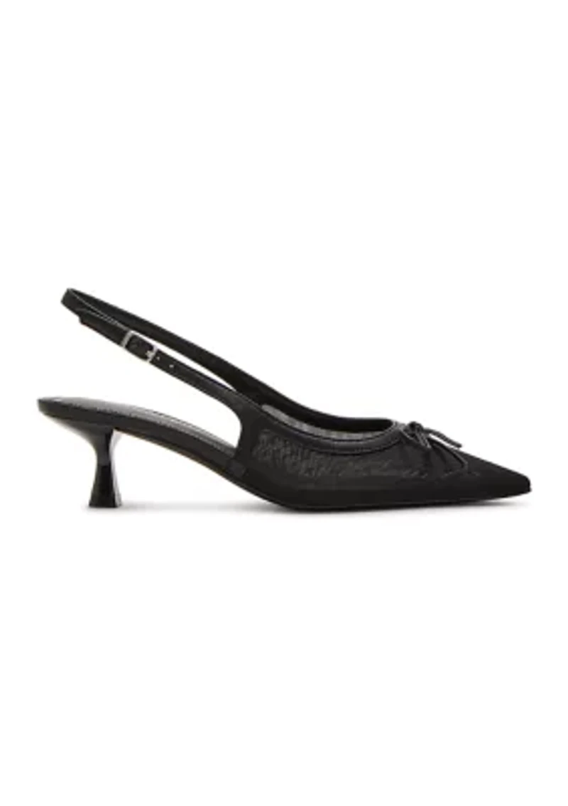 Vogue Pointed Toe Sling Back Heels