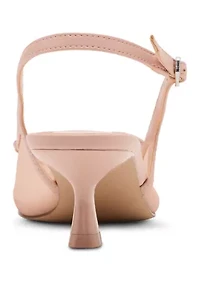 Vogue Pointed Toe Sling Back Heels