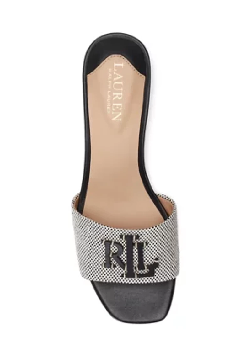 Fay Canvas and Leather Sandals
