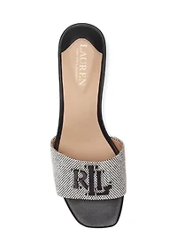 Fay Canvas and Leather Sandals