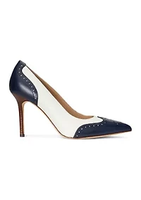 Lynden Nappa & Burnished Leather Pumps