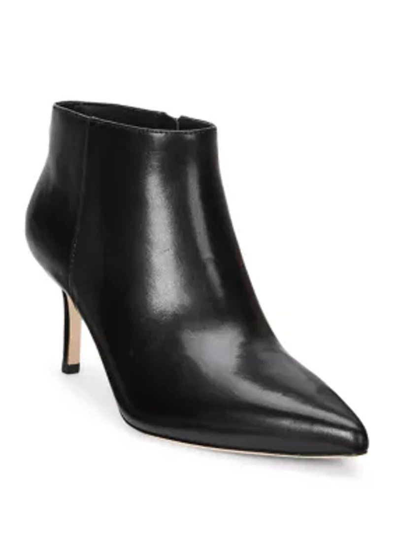 Lizie Burnished Leather Booties
