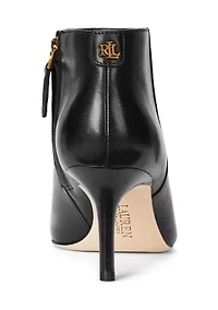 Lizie Burnished Leather Booties