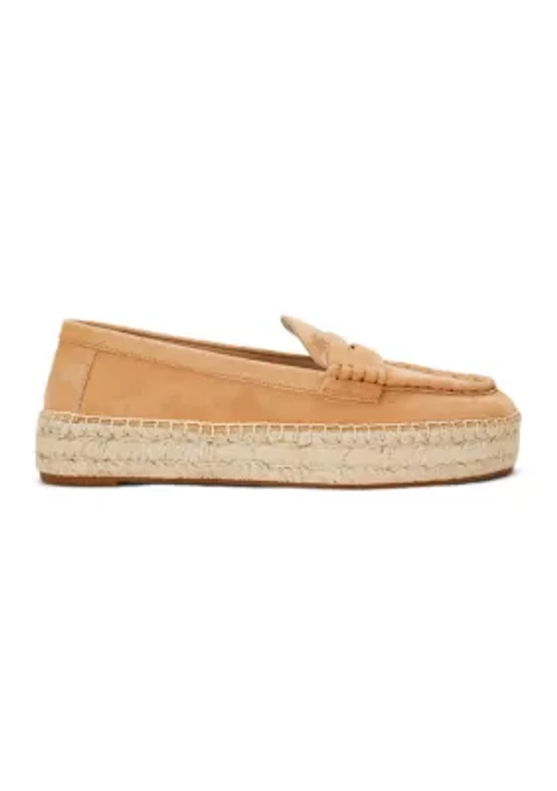 Luize Suede Loafer Espadrilles