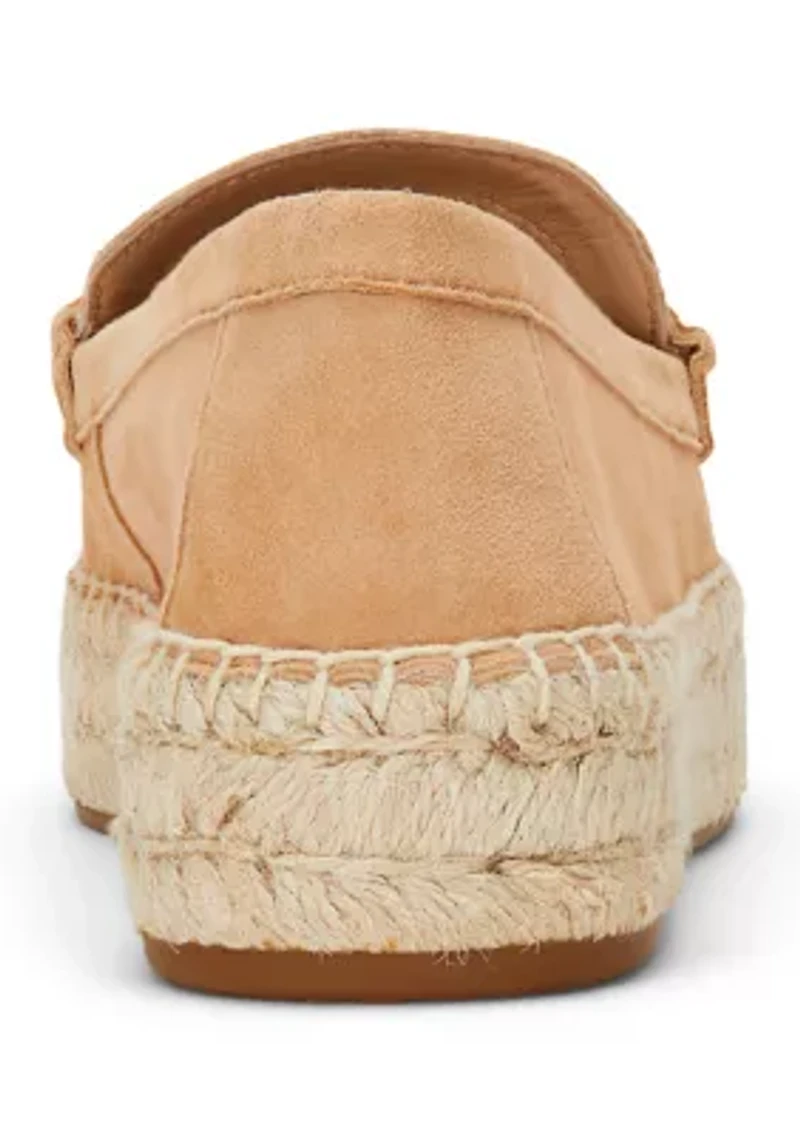 Luize Suede Loafer Espadrilles