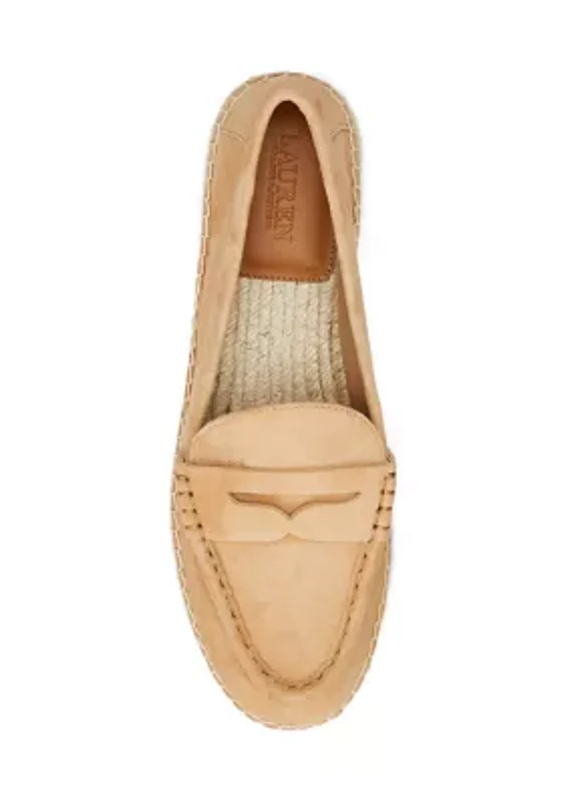 Luize Suede Loafer Espadrilles