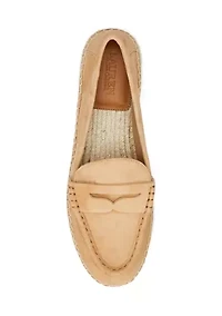 Luize Suede Loafer Espadrilles