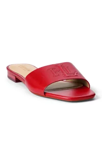 Everley Nappa Leather Slide Sandals