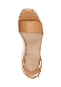 Leona Nappa Leather Espadrille Wedge Sandals