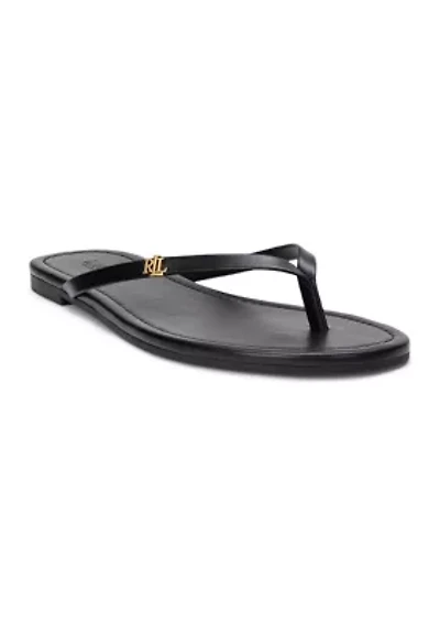 Raquel Leather Flip Flop Sandals