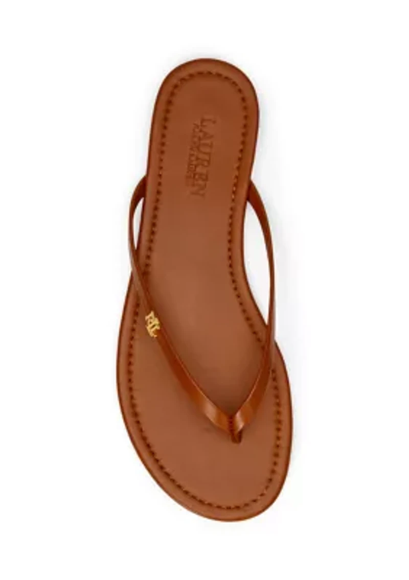 Raquel Leather Flip-Flops