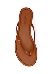 Raquel Leather Flip-Flops