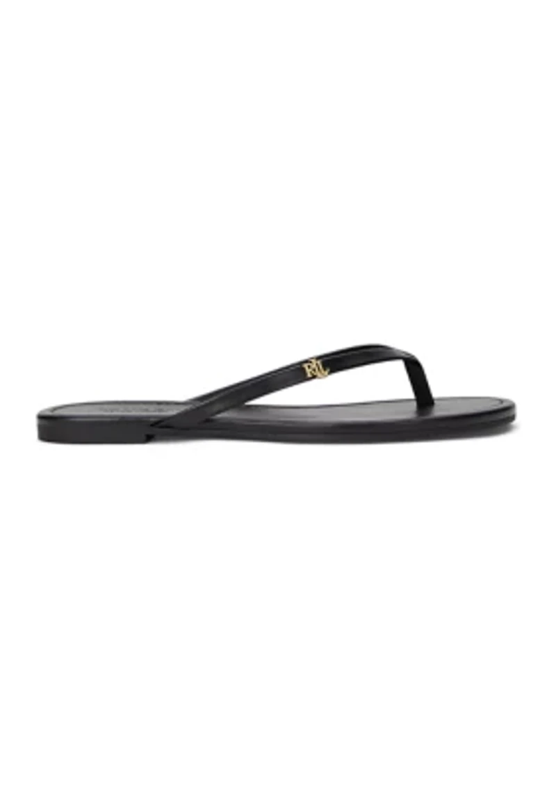 Raquel Leather Flip Flop Sandals