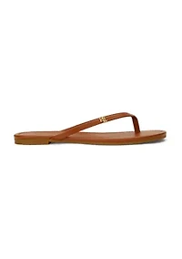 Raquel Leather Flip-Flops