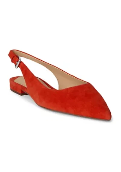 Londyn Suede Slingback Flats