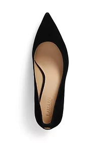 Lanette Suede Block-Heel Pumps