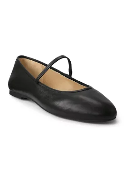 Jayna Nappa Leather Mary Jane Flats