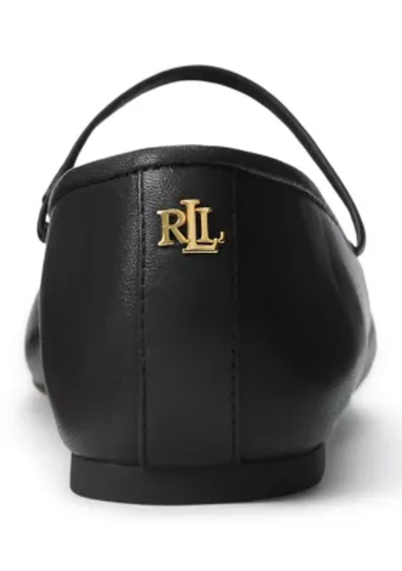 Jayna Nappa Leather Mary Jane Flats