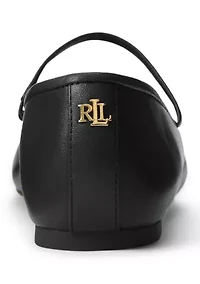 Jayna Nappa Leather Mary Jane Flats