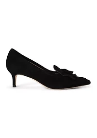 Adrienne Suede Kiltie Pump
