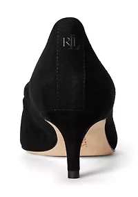Adrienne Suede Kiltie Pump