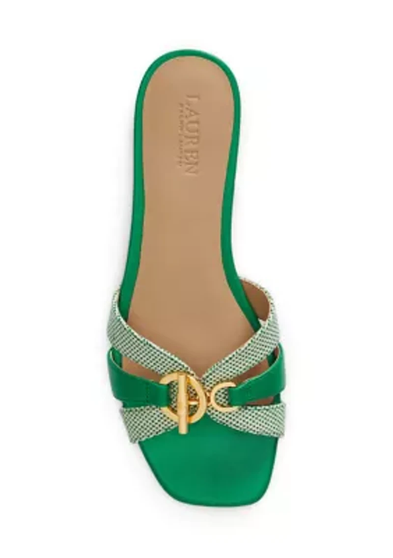 Blaike Cross-Dyed Canvas Slide Sandal