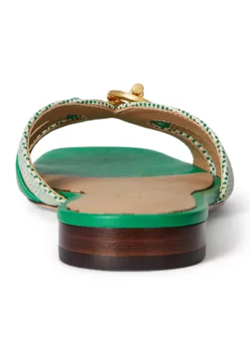 Blaike Cross-Dyed Canvas Slide Sandal