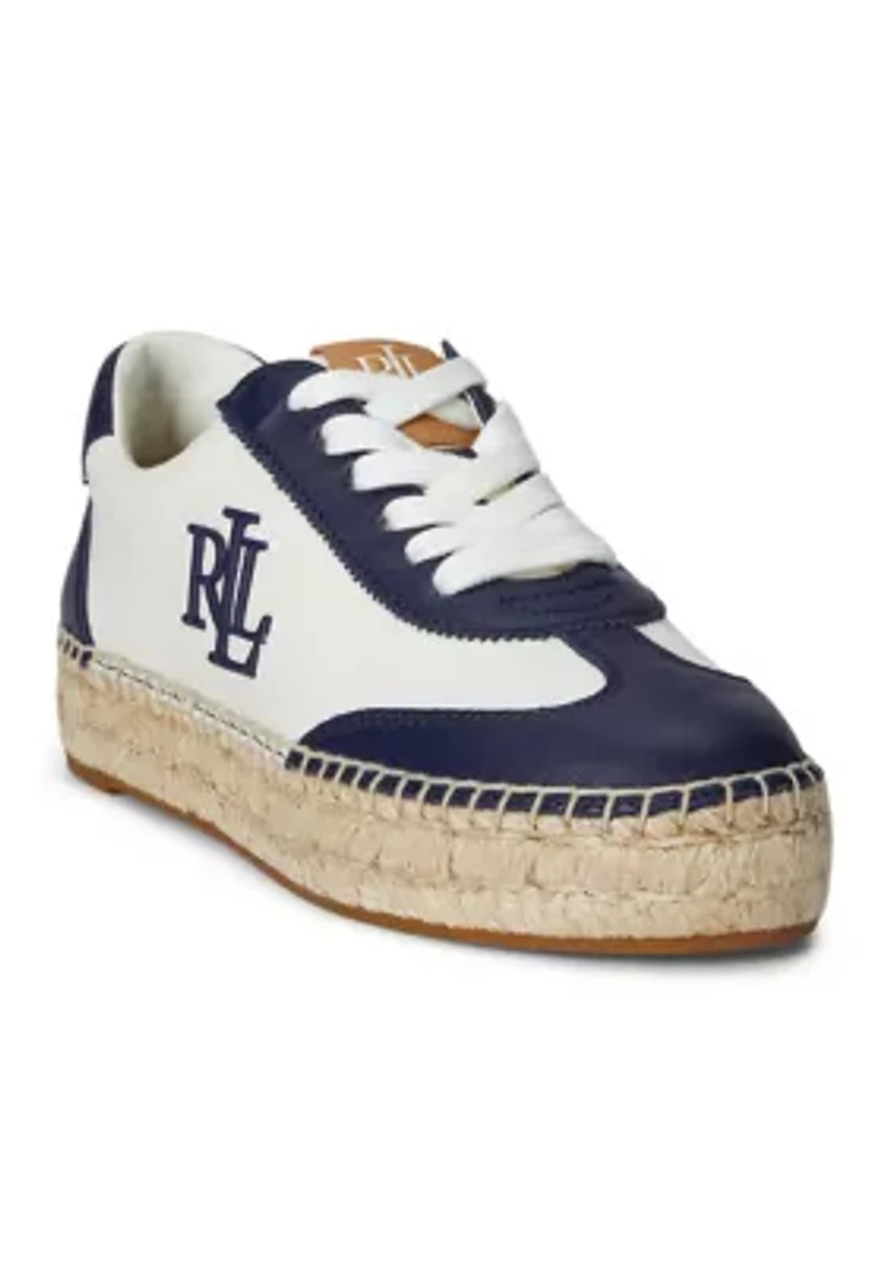 Luize Canvas & Nappa Espadrille Sneakerw