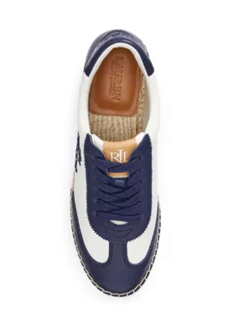 Luize Canvas & Nappa Espadrille Sneakerw