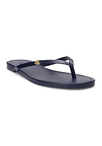 Raquel Leather Flip-Flops