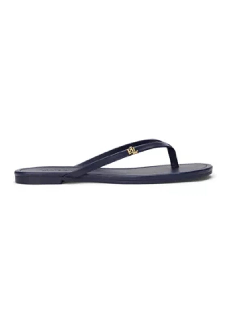Raquel Leather Flip-Flops