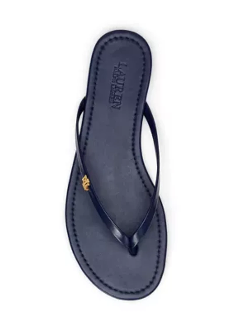 Raquel Leather Flip-Flops