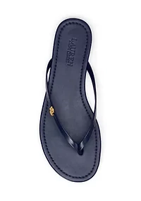 Raquel Leather Flip-Flops