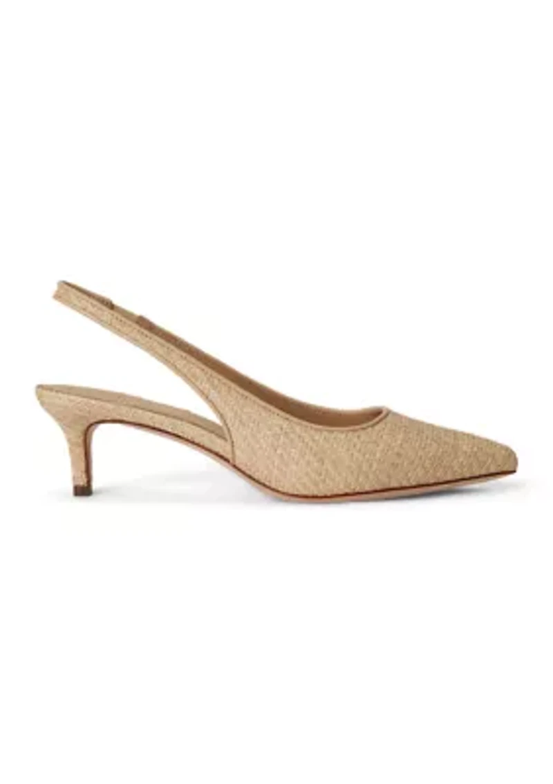 Lolah II Mesh & Nappa Slingback Pump