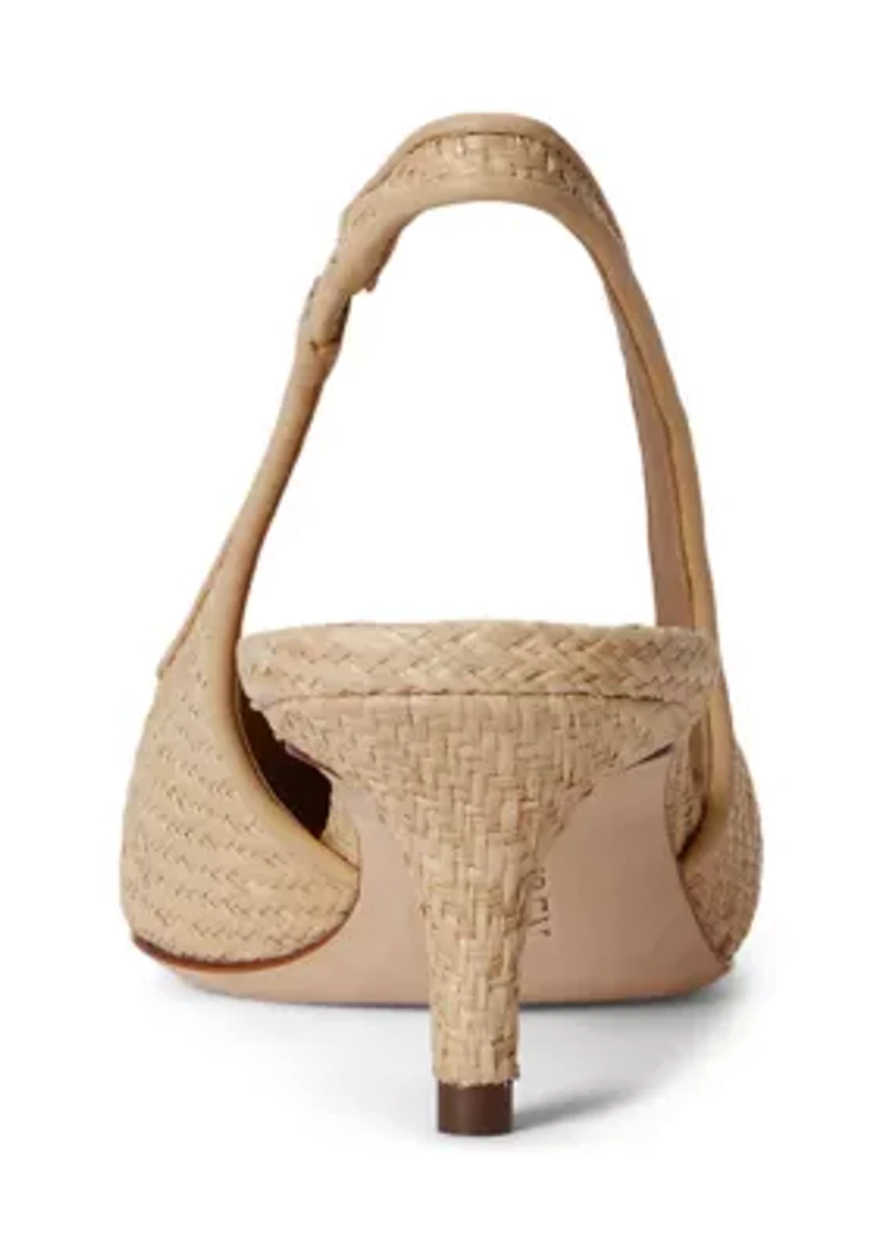 Lolah II Mesh & Nappa Slingback Pump