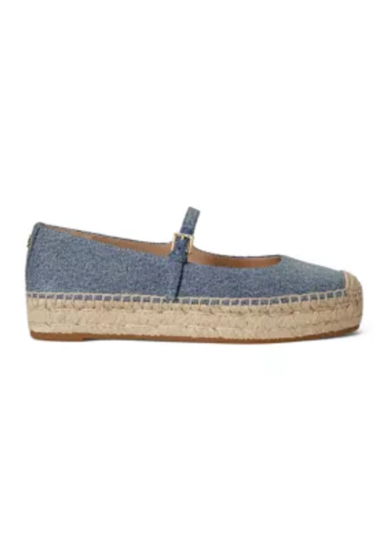 Luize Suede Mary Jane Espadrille Shoe