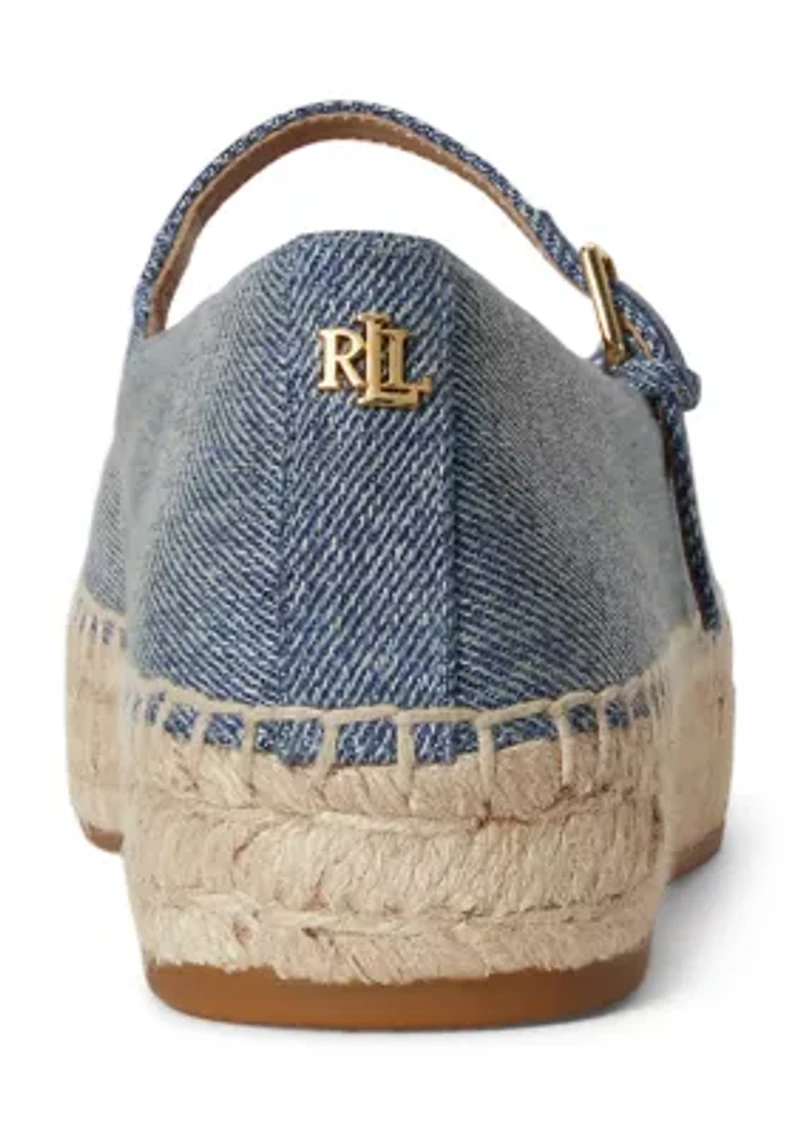 Luize Suede Mary Jane Espadrille Shoe