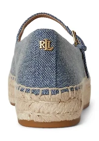 Luize Suede Mary Jane Espadrille Shoe